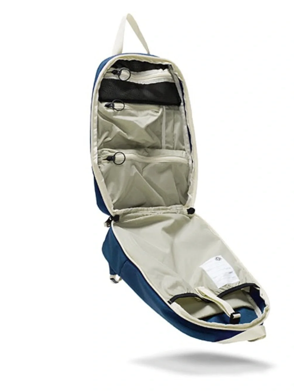 Kids Blue Backpack with Cream Contrast Straps